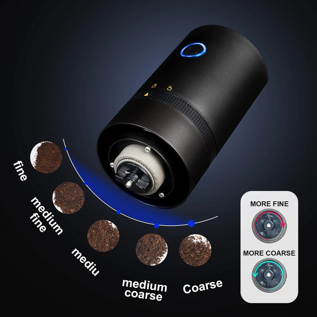 White Cordless Electric Coffee Grinder M876