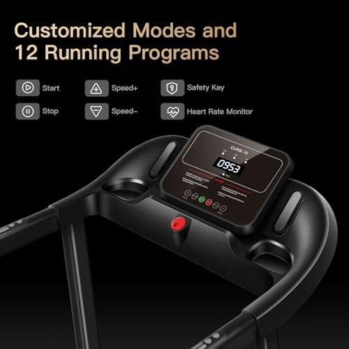 Home Folding Treadmill with Pulse Sensor, 2.5 HP, 7.5 MPH, 265 LBS Capacity K2178