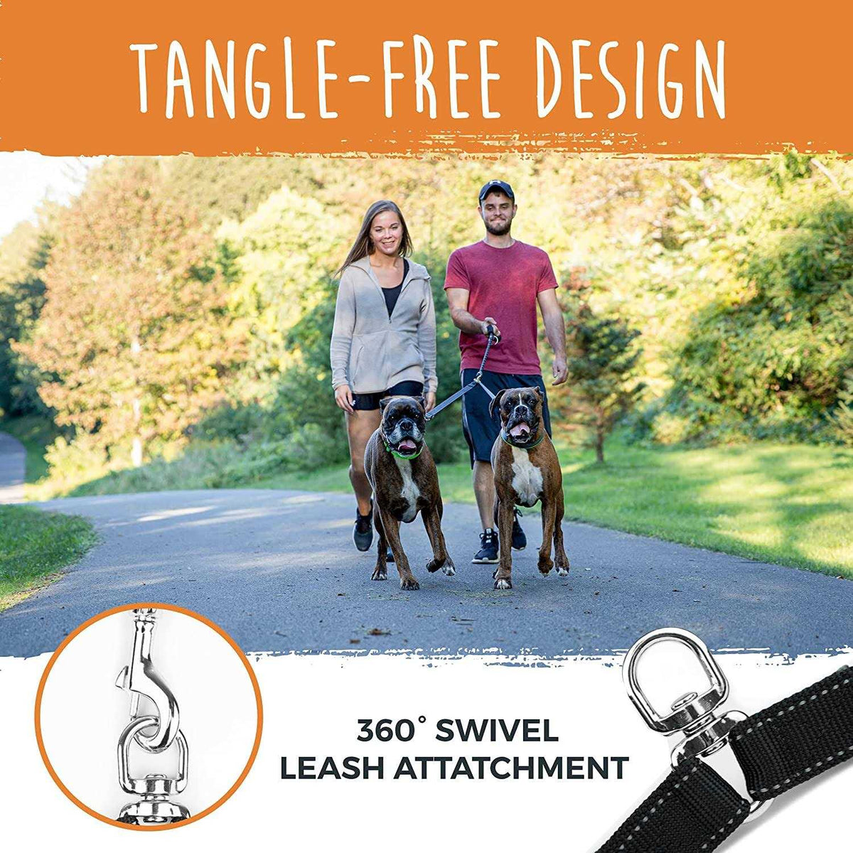 Adjustable Double Dog Leash K76232