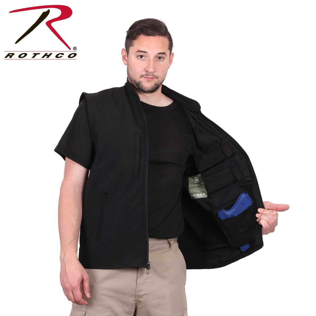 Black 4XL Soft Shell Vest A79417