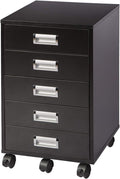 White 5 Drawer Mobile Cabinet E651