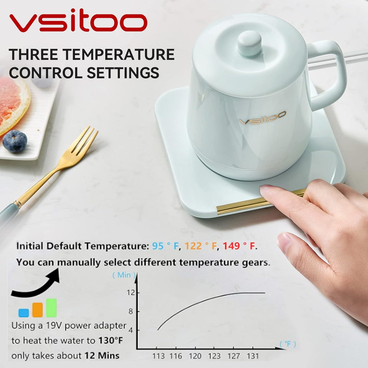App Temperature Control Smart Mug, 12oz J509