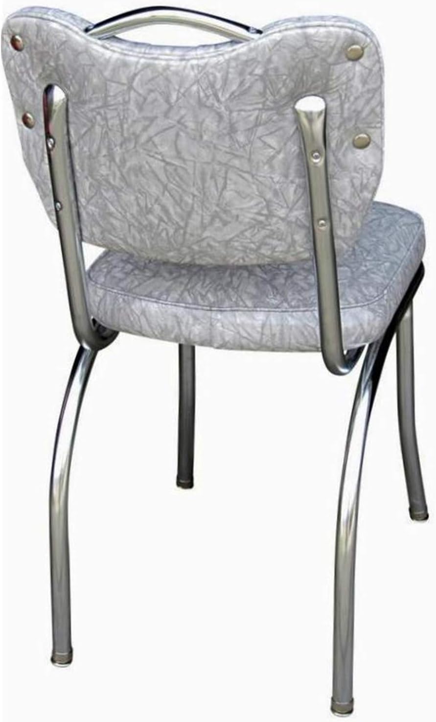 Cracked Ice Yellow Diner Chair with Channel Back I34159