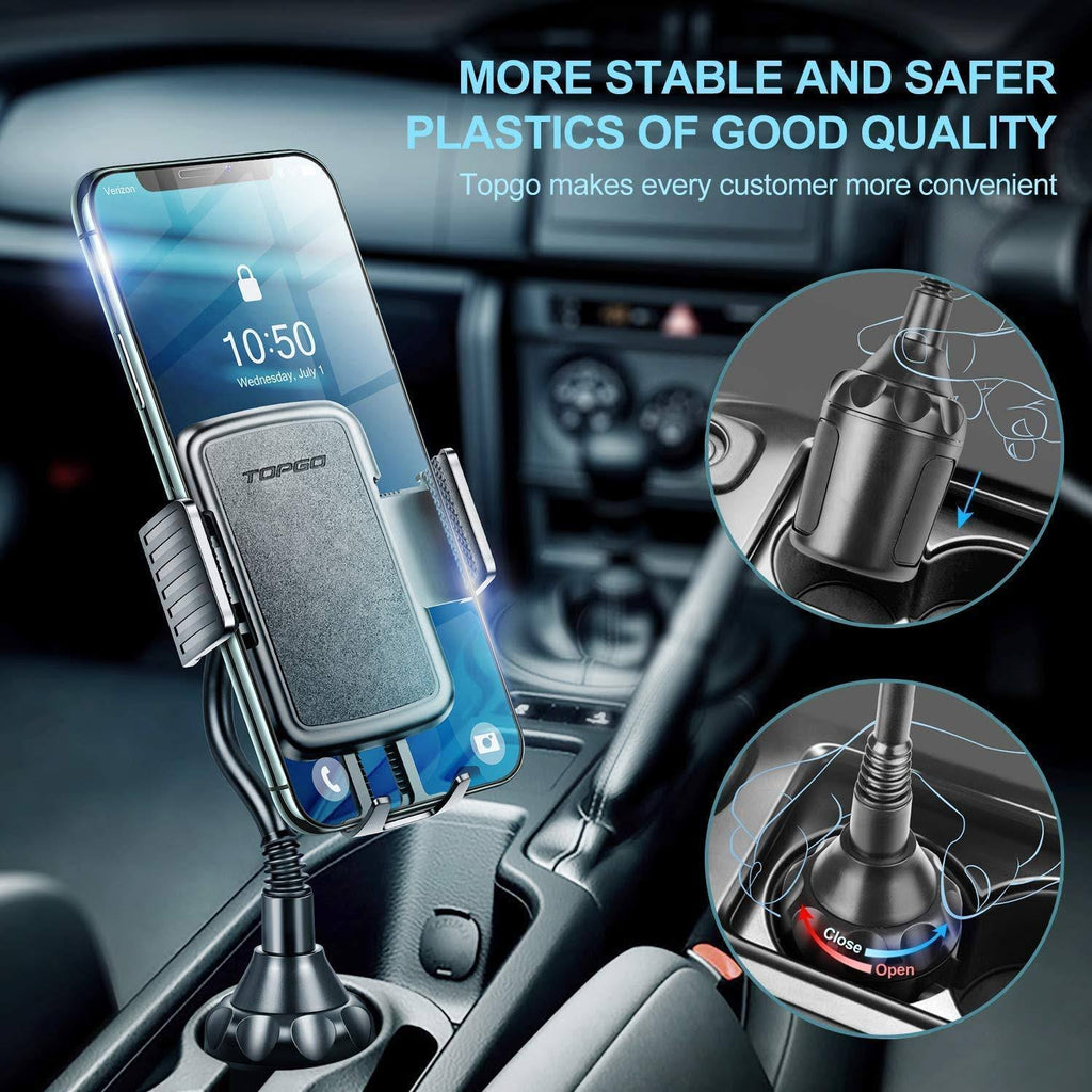 Adjustable Gooseneck Car Cup Holder Phone Mount A2205