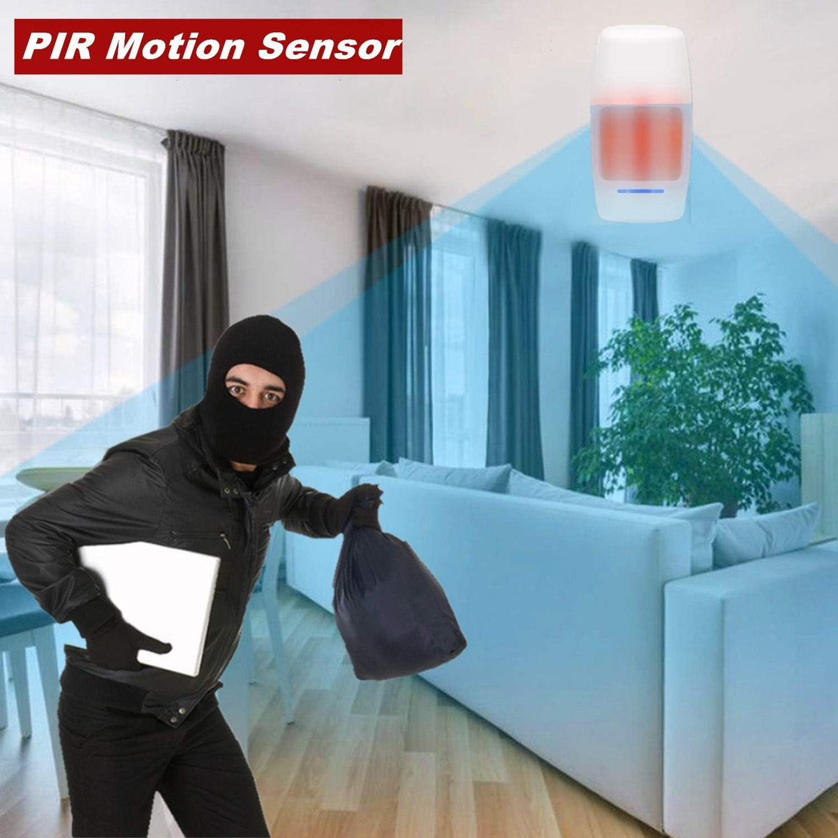 WiFi Alarm System 9 Pieces-Kit Wireless X579
