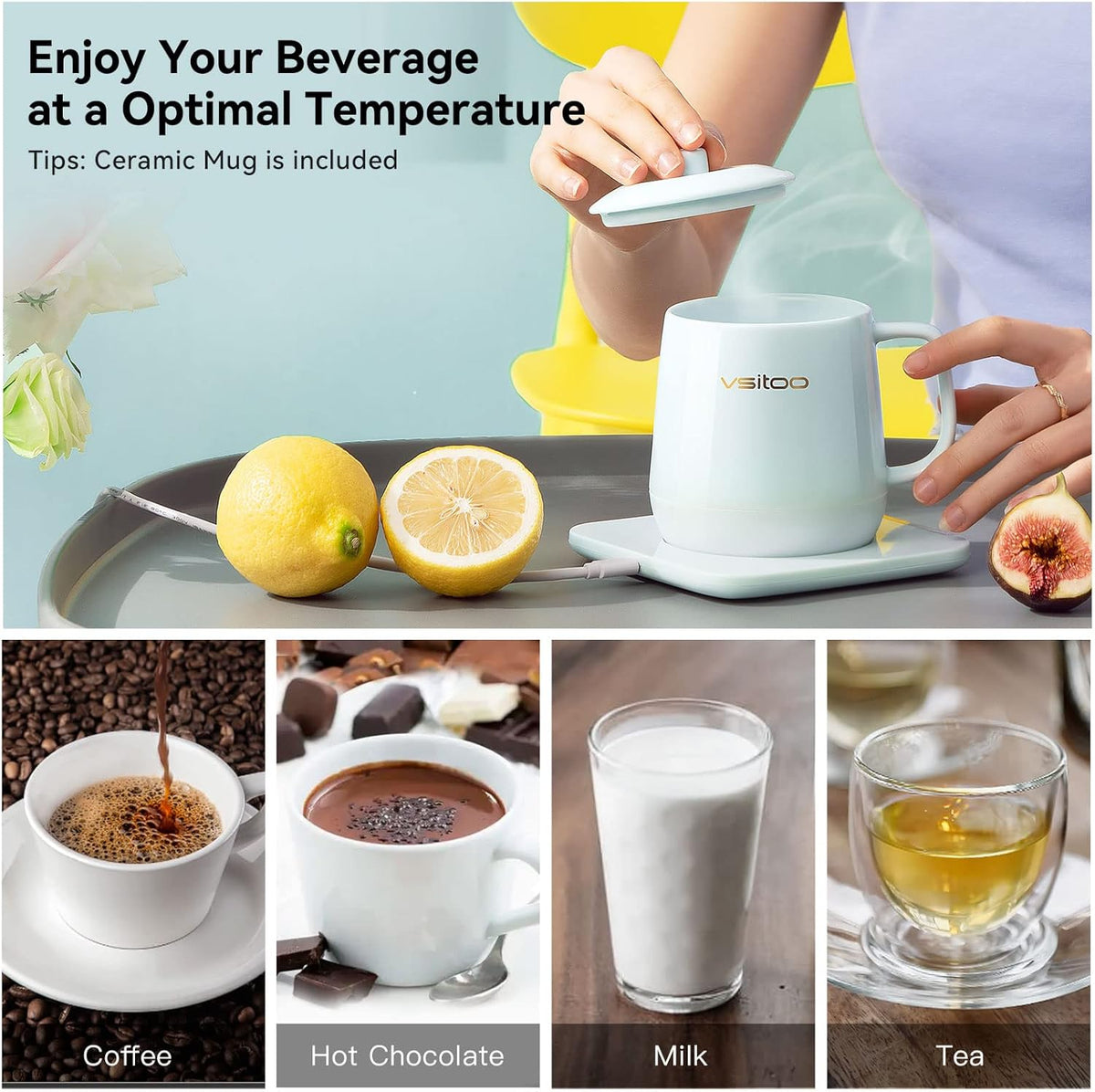 App Temperature Control Smart Mug, 12oz J509