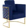 Navy Velvet Gold Chair E547813