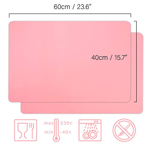3PCS Silicone Sheet Dark Grey 15.7x11.8 inches W750225