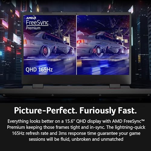 15.6" QHD 165 Hz IPS Gaming Laptop with AMD Ryzen 7 6800H, NVIDIA GeForce RTX 3070 Ti 8G, 64GB DDR5 RAM, 4TB PCIe SSD G3004