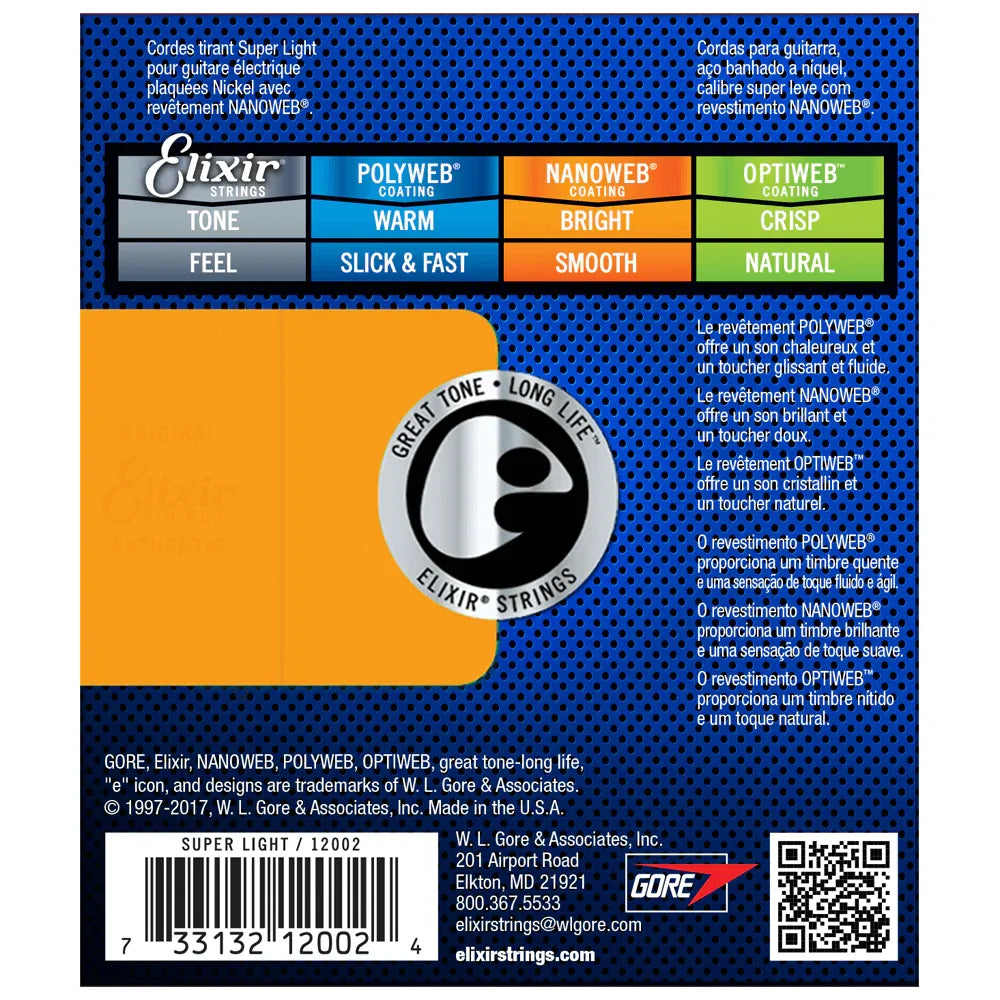 Nickel Electric Guitar Strings .009-.042 V529616