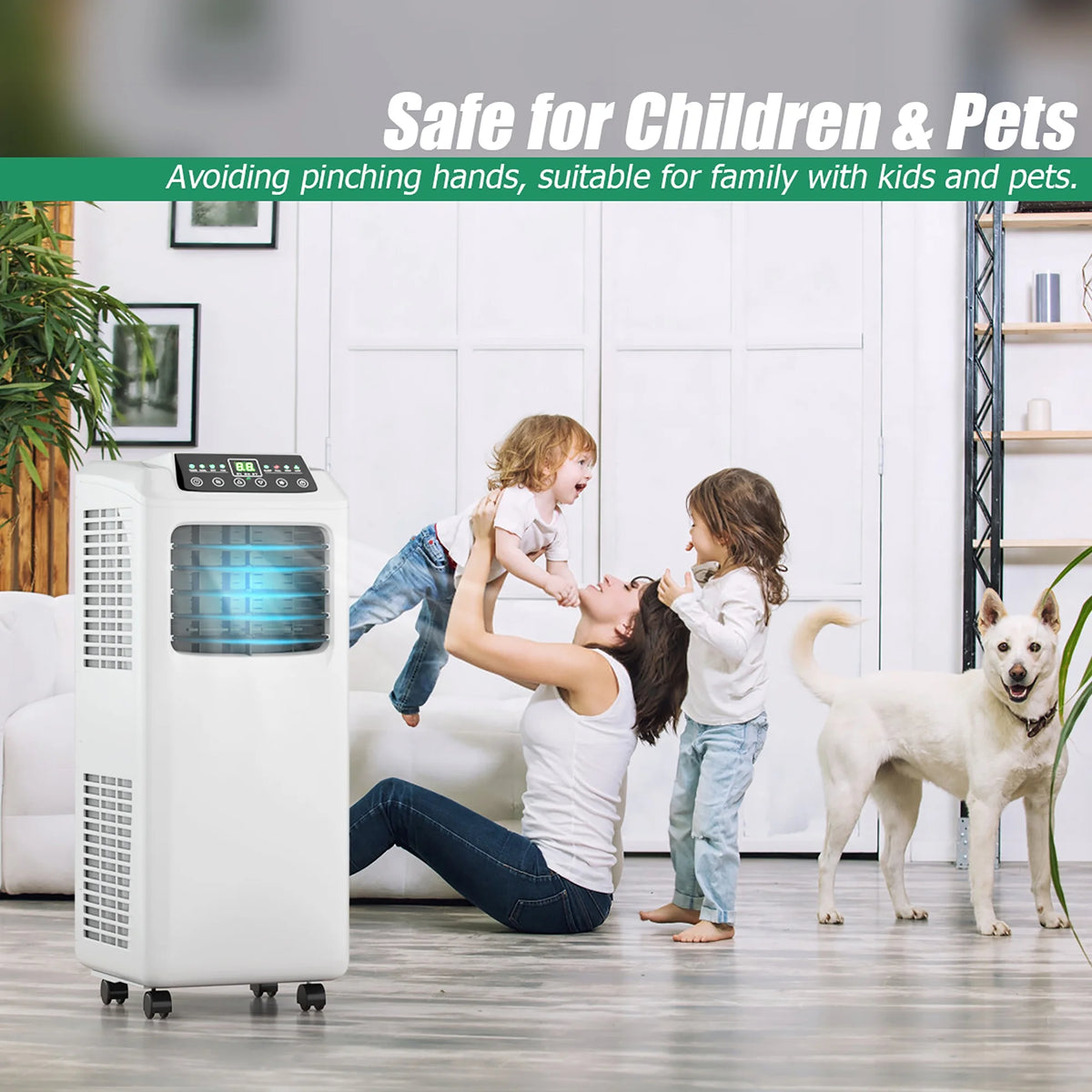 5500 BTU Portable Air Conditioner & Dehumidifier with Window Kit L887