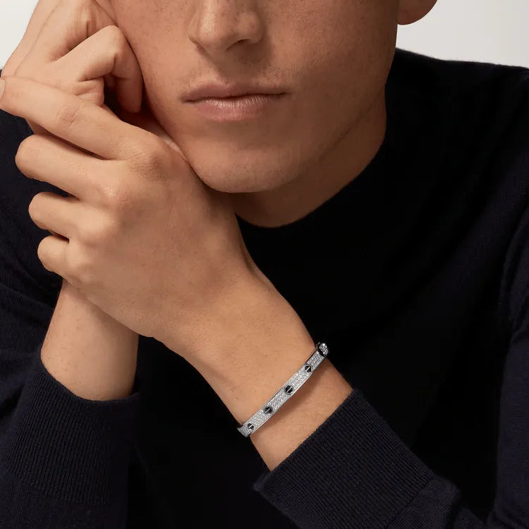 Ceramic Diamond-Paved Bracelet M89598