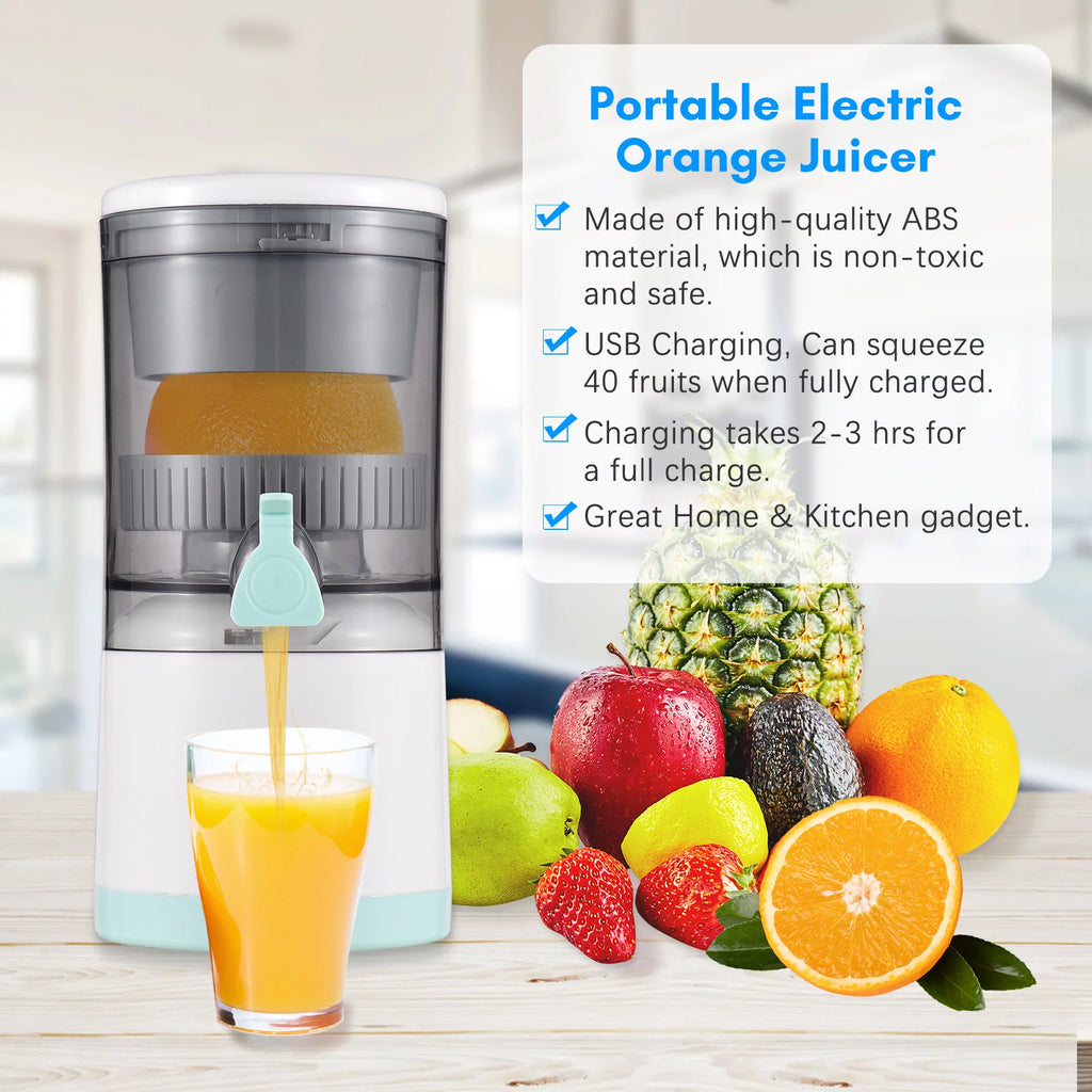 Electric Orange Juice Squeezer Portable Citrus Juicer P43678