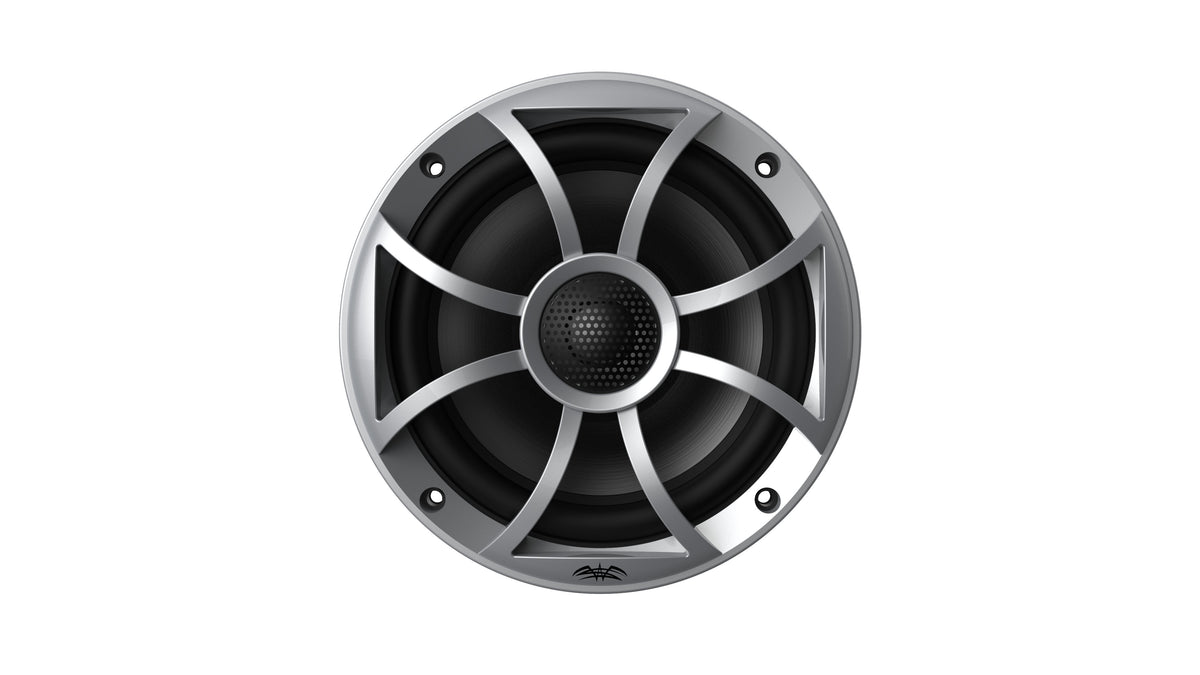Marine AM/FM/BT Stereo with 1 Pair 6.5" RGB Marine Coaxial Speakers Q6344