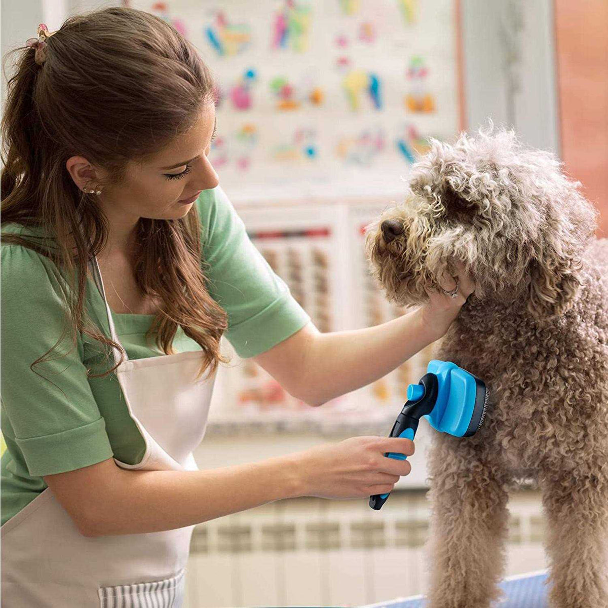 Self Cleaning Dog Slicker Brush A771