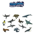 12PCS Plastic Marine Animals Puzzle Toy Figures A379667
