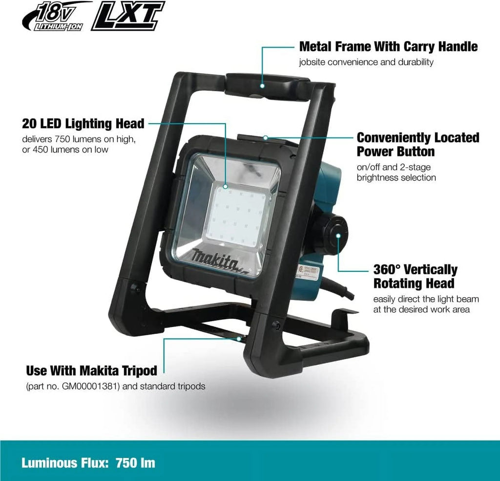 18V Lithium-Ion Cordless Corded LED Flood Light G970719