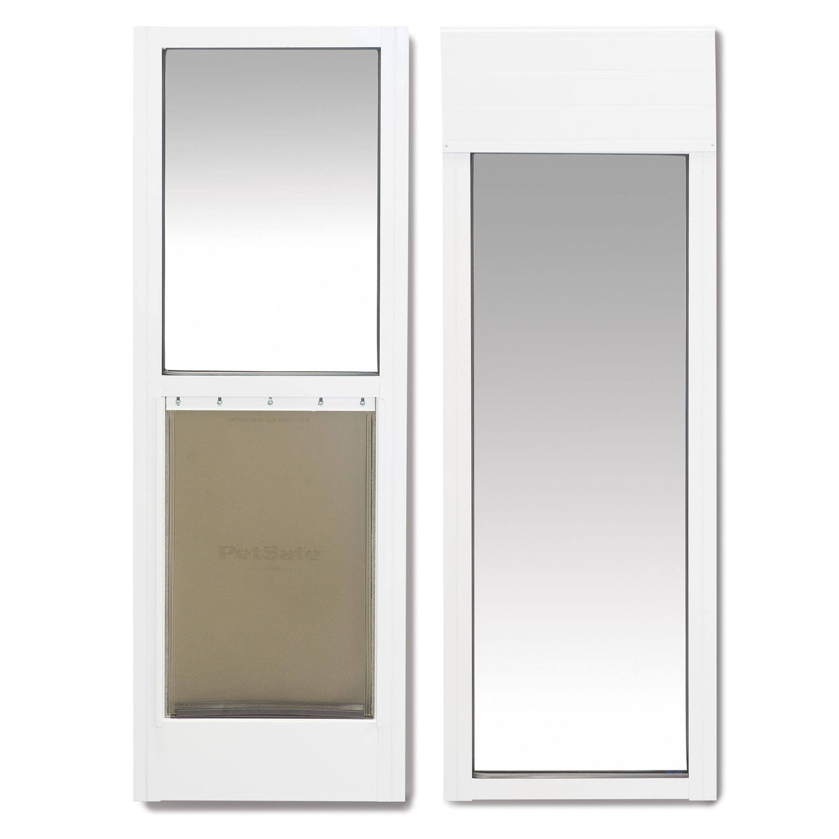 2-Piece Sliding Glass Pet Door, Large, White N31192