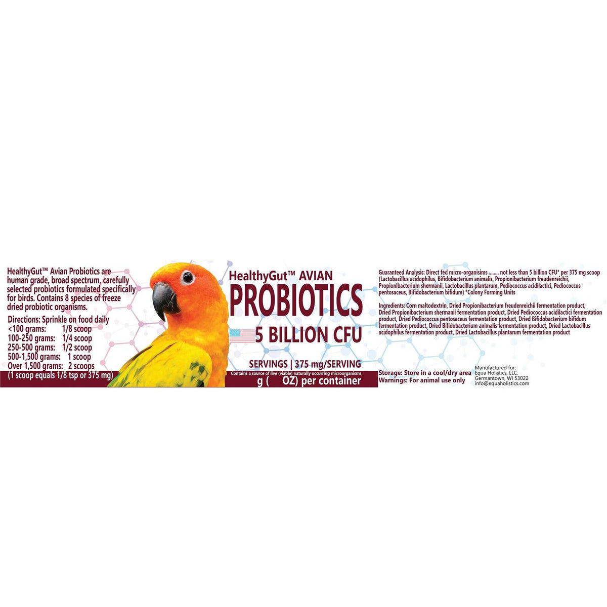 Avian Probiotics Dietary Supplement D137