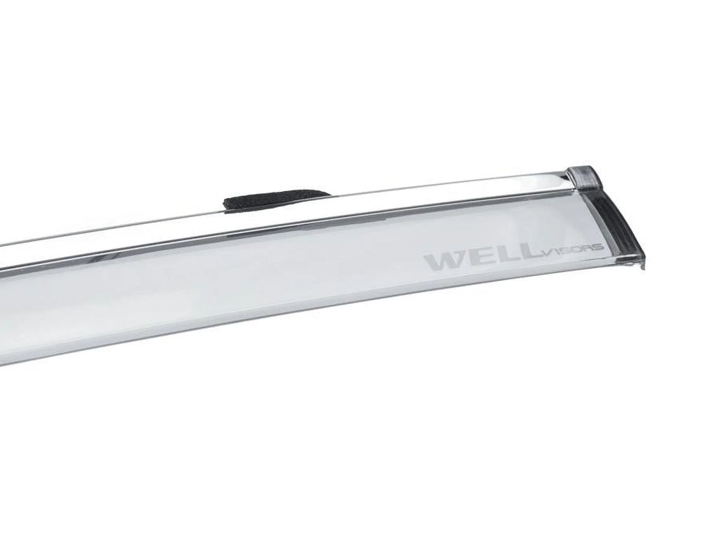 Side Window Visors with Chrome Trim for Subaru Outback W479
