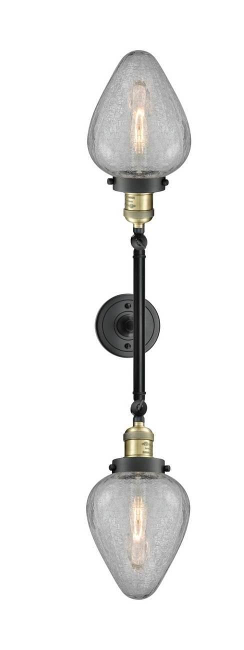 2 Light Antique Brass Bath Vanity Light X3138