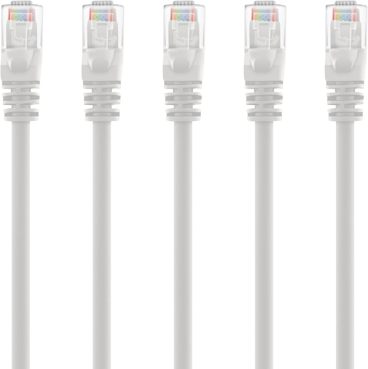 Cat6 Ethernet Cable 10 ft (20-Pack) White C817