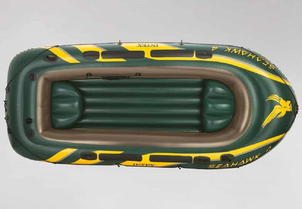 Inflatable 4 Person Boat Raft Set with Oars & Pump T4570