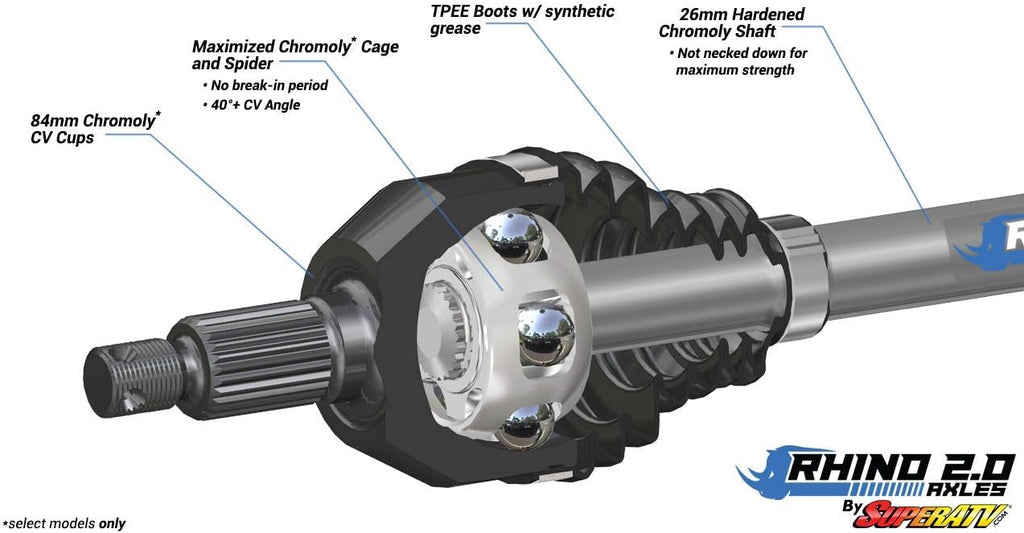 Heavy Duty Front Left Axle for Kawasaki Teryx KRX 1000 Y947