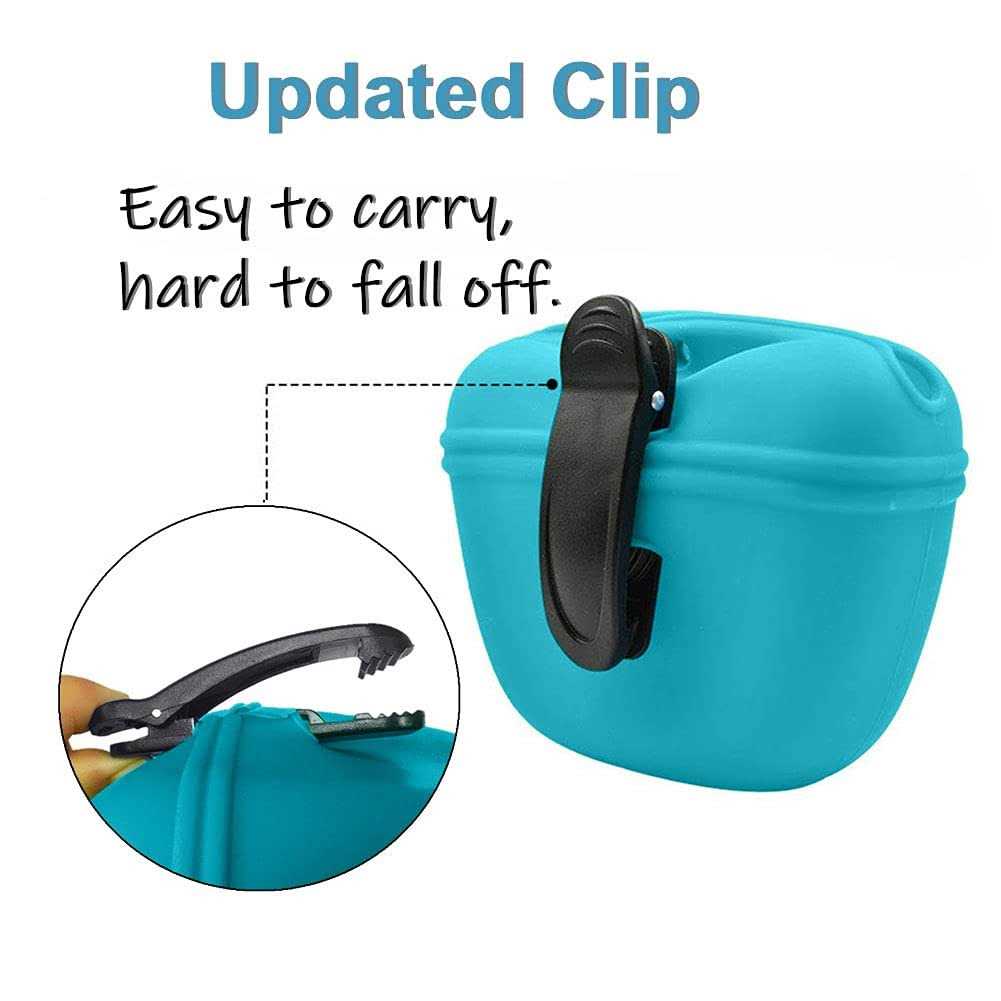 Silicone Dog Treat Pouch with Magnetic Closure and Waist Clip C590113