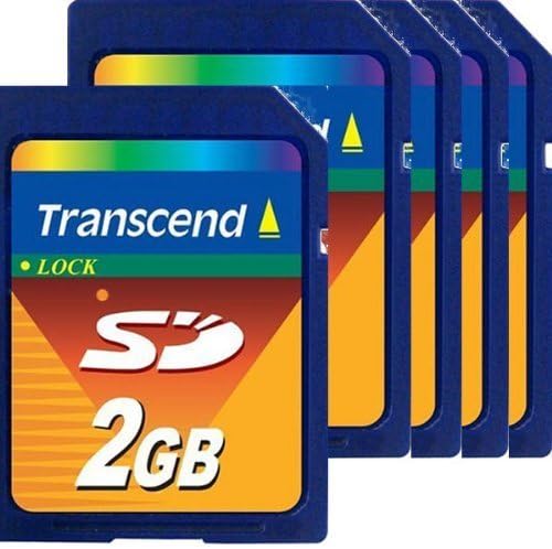 2 GB SD Flash Memory Card, Pack of 5 O653517