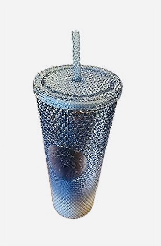 Blue Silver Gradient Ombre Tumbler 24oz F617