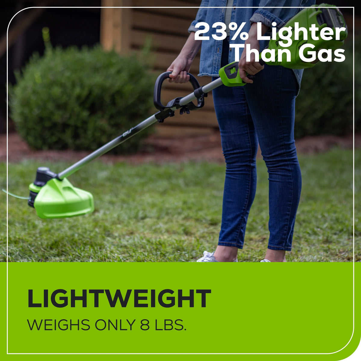 60V 16” Front Mount String Trimmer with 2.5 Ah Battery J93120