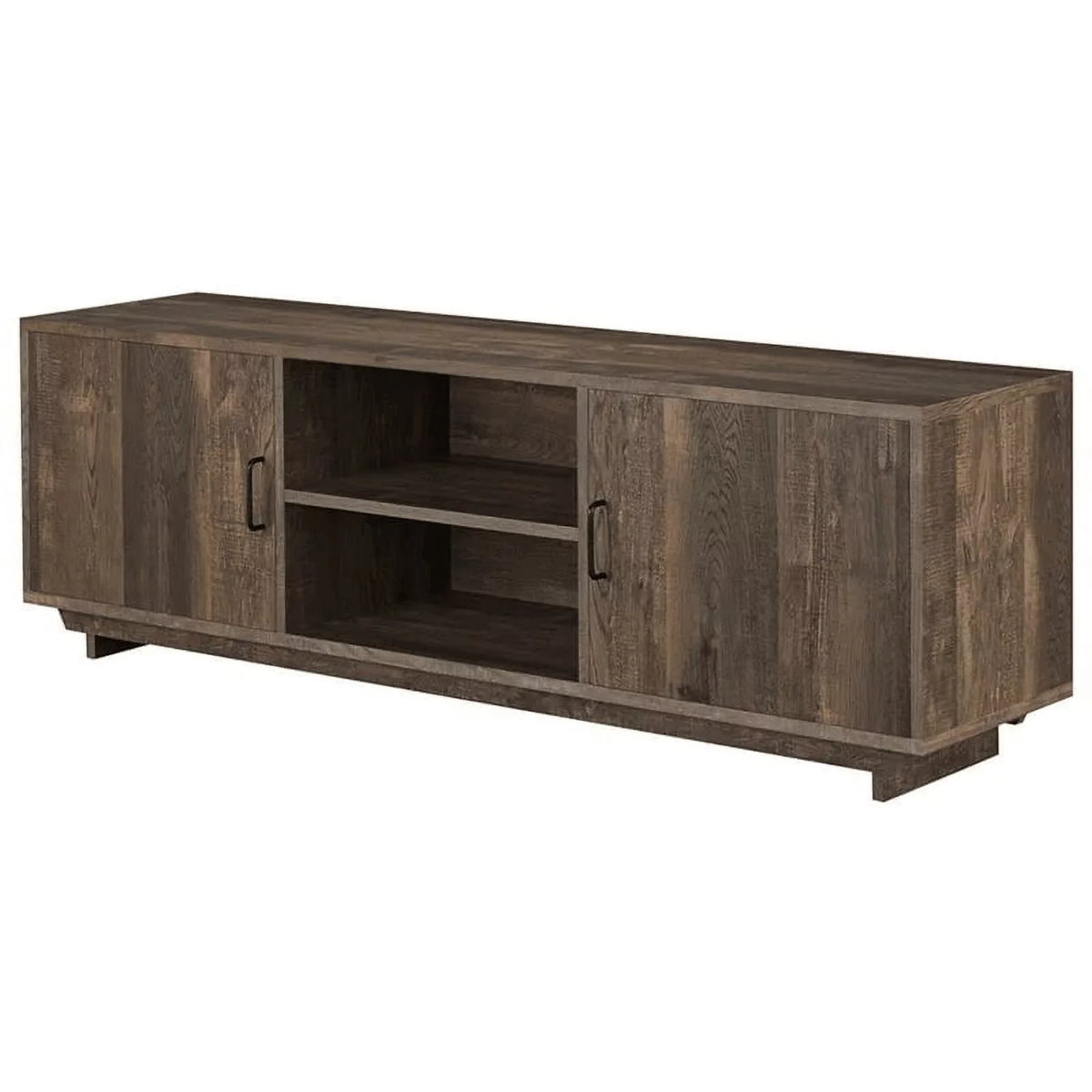 Oak Wood Storage Coffee Table and TV Stand Set I258243
