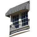 6.38 ft. Wide Window/Entry Awning Black/White T7177
