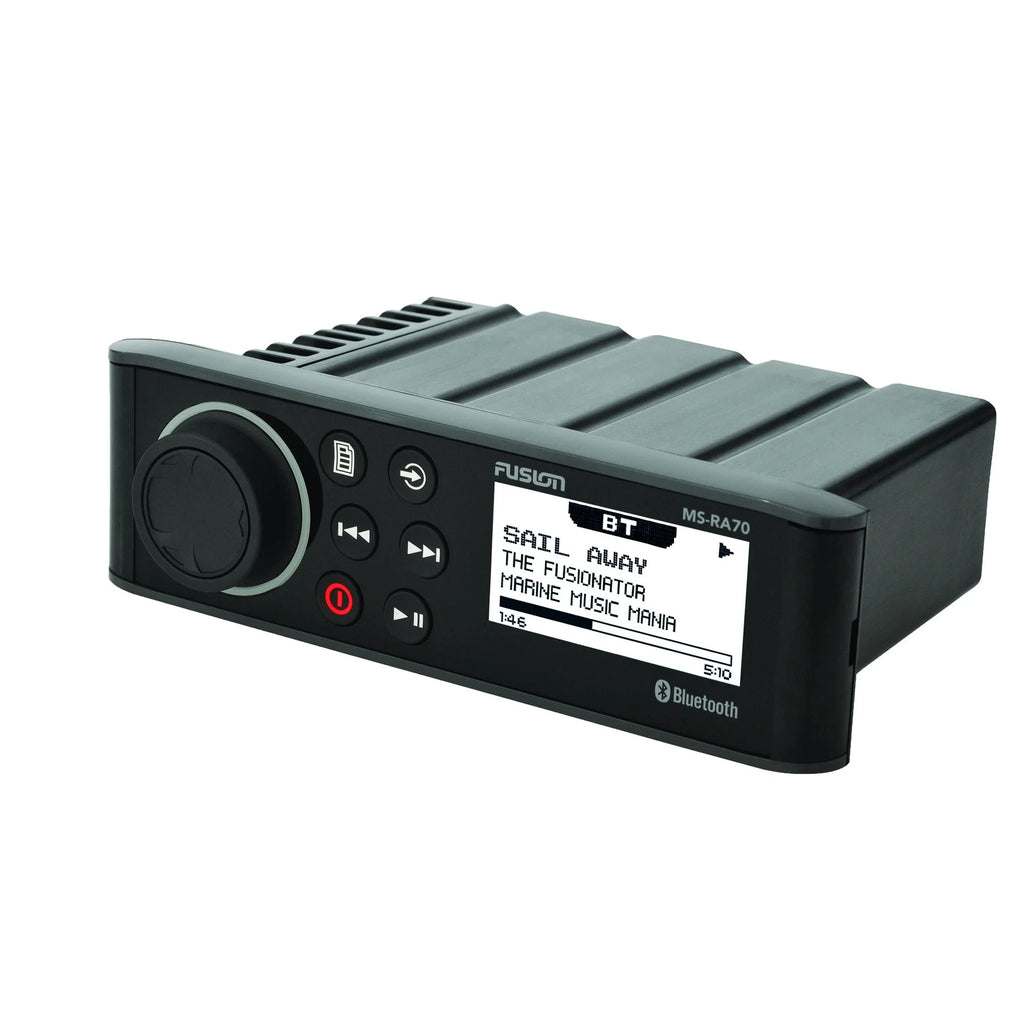 Marine AM/FM/BT Stereo with 1 Pair 6.5" RGB Marine Coaxial Speakers Q6344