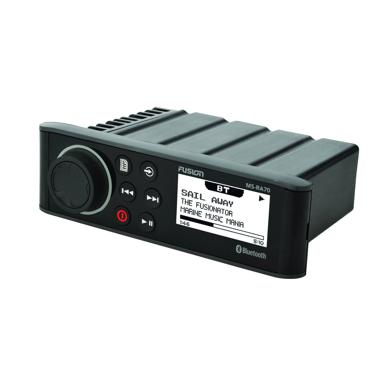 Marine AM/FM/BT Stereo with 1 Pair 6.5" RGB Marine Coaxial Speakers Q6344
