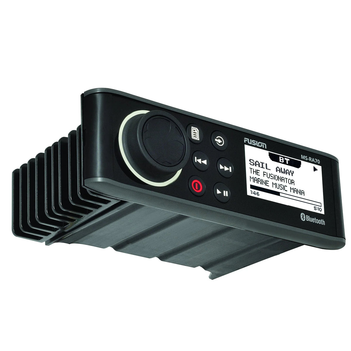 Marine AM/FM/BT Stereo with 1 Pair 6.5" RGB Marine Coaxial Speakers Q6344