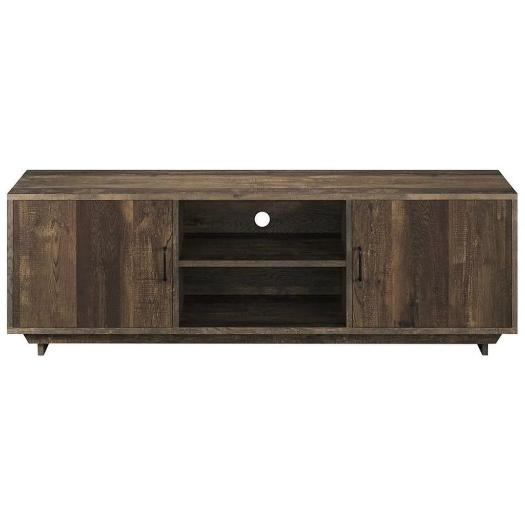 Oak Wood Storage Coffee Table and TV Stand Set I258243