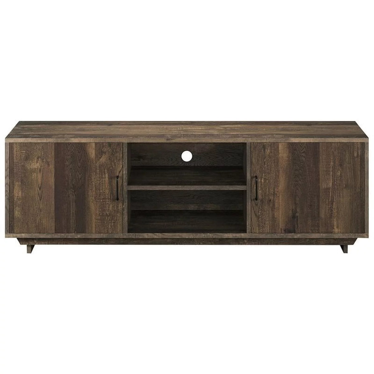 Oak Wood Storage Coffee Table and TV Stand Set I258243