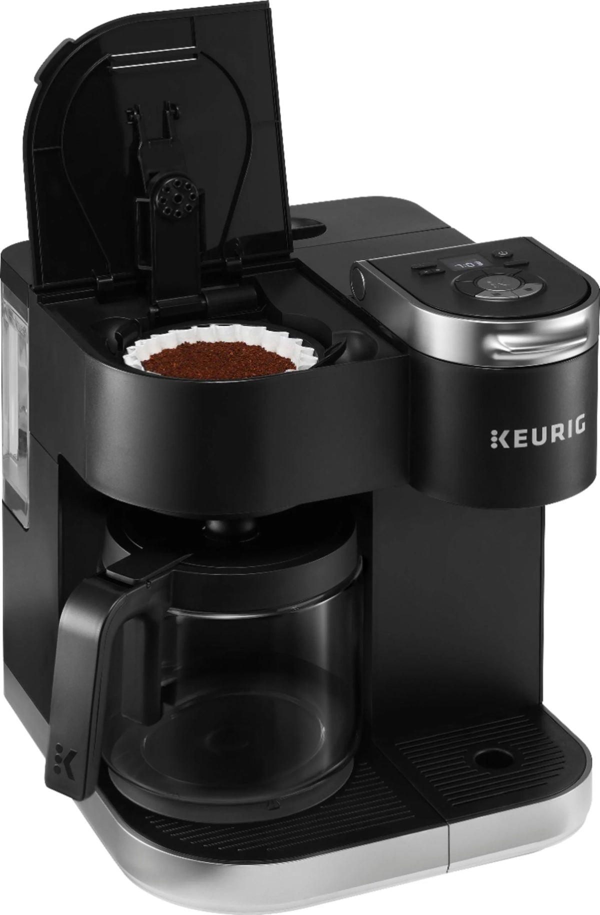 12-Cup Coffee Maker and Single Serve Brewer - Black F4899