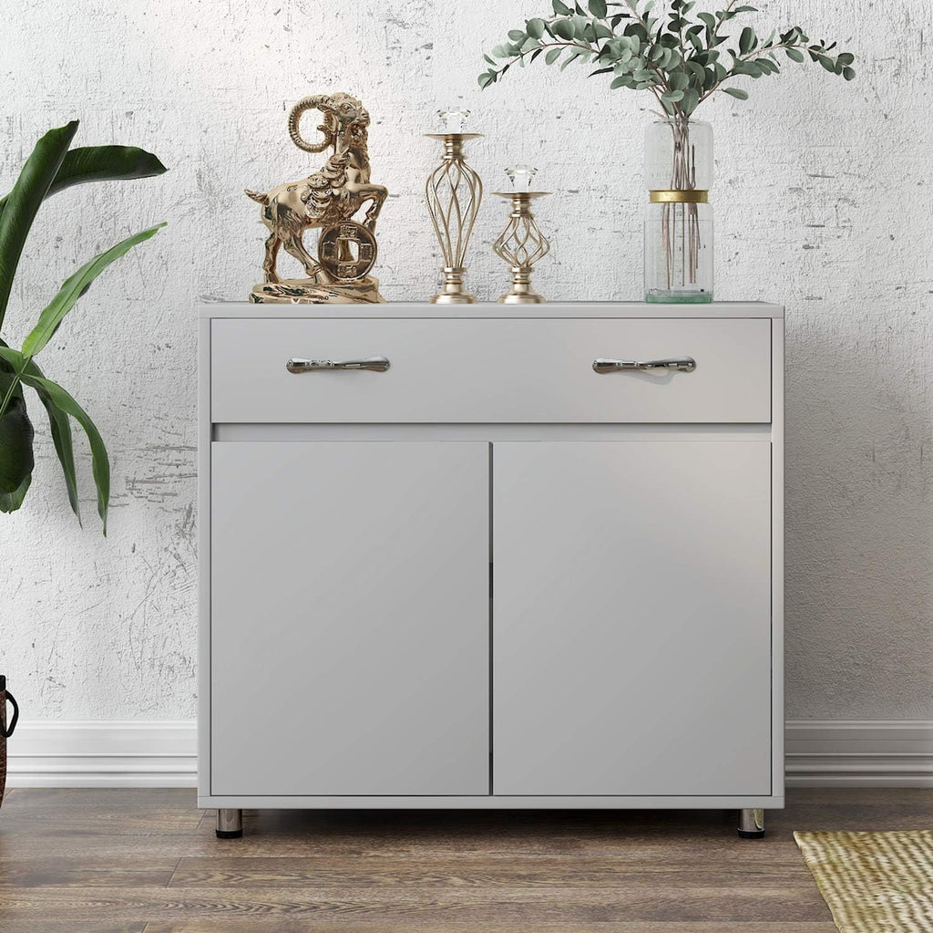 Grey 3 Doors and 3 Drawers Buffet Cabinet U561400