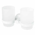 White Double Tumbler Holder V2955