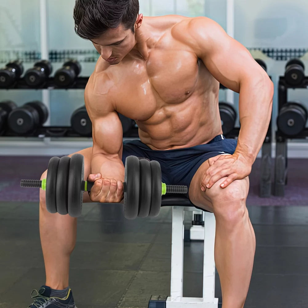 Adjustable Dumbbells Set 4 in 1 Non-slip Handles E481