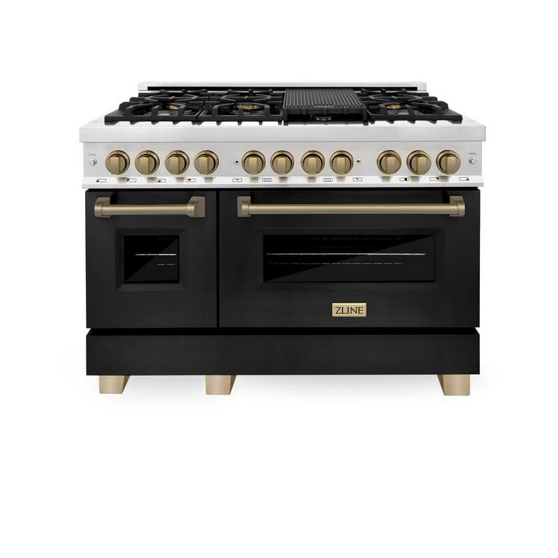 48 in. 7-Burner Double Oven Dual Fuel Range P858304
