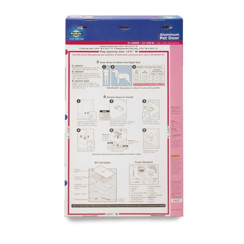 Aluminum Pet Door Q3129