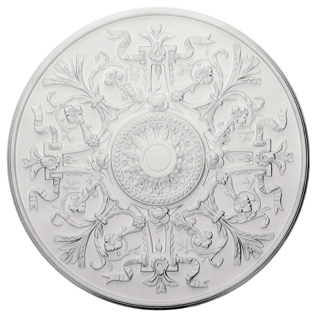 Versailles Ceiling Medallion, Hand-Painted Cloud Burst V24795