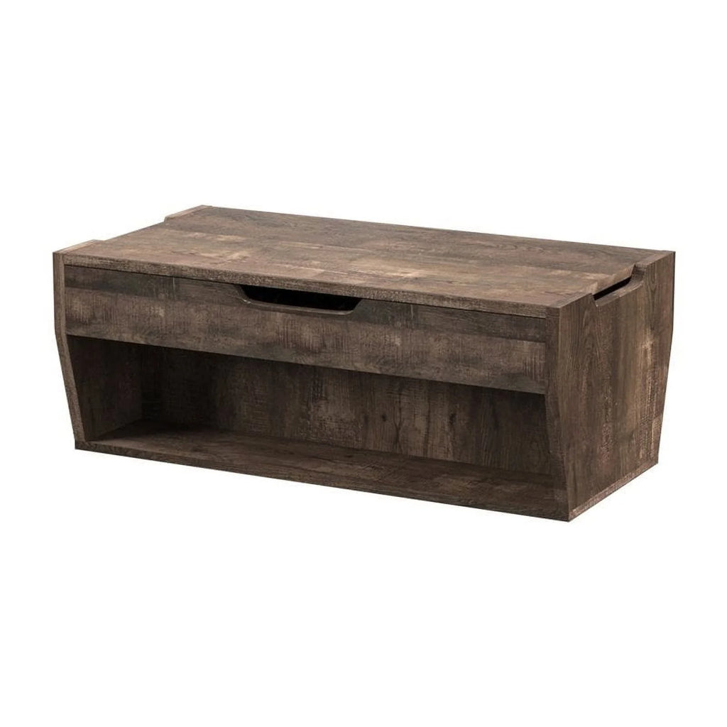 Oak Wood Storage Coffee Table and TV Stand Set I258243