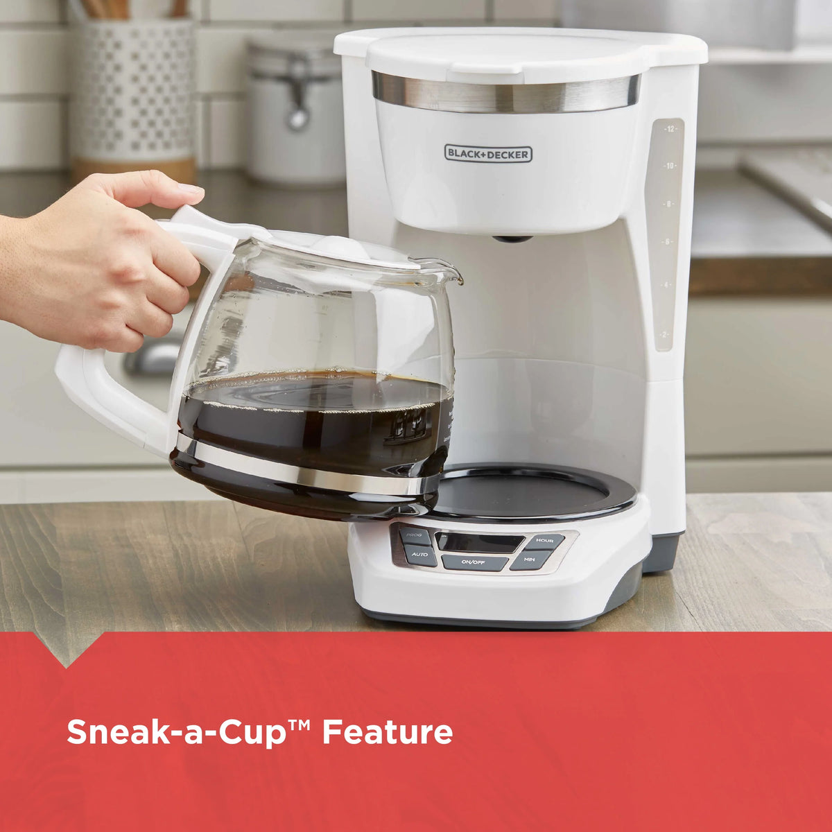 White 12-Cup Programmable Coffeemaker X316931