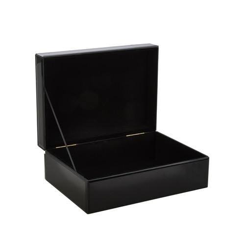 Black & Silver Set of 2 Boxes W30850