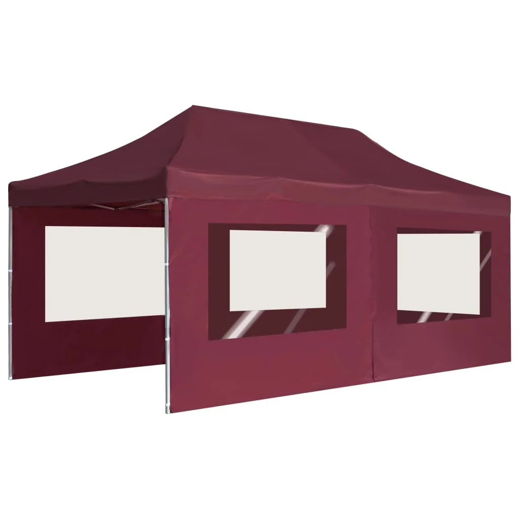 Wine Red Aluminum Folding Party Tent with Walls B901814